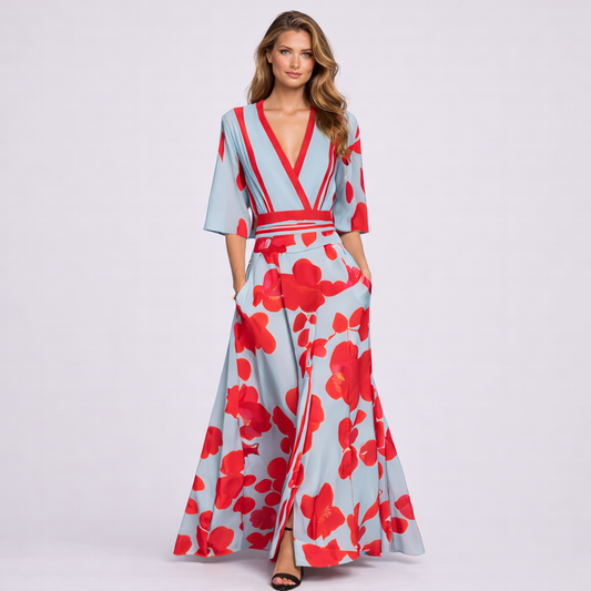 LUCÍA | ELEGANTE VESTIDO DE FLORES