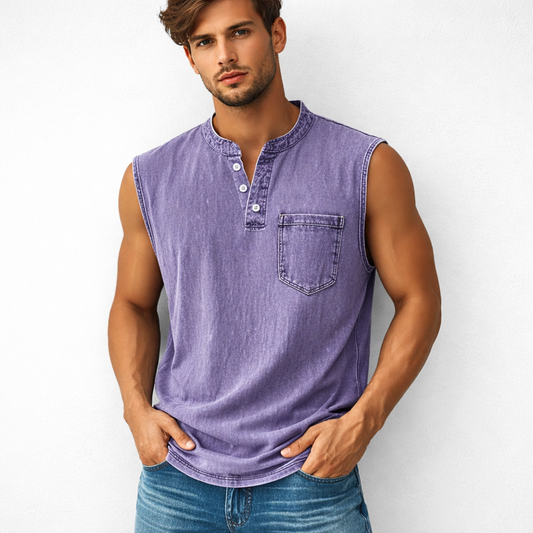 CAMISETA TIRANTES HENLEY VINTAGE