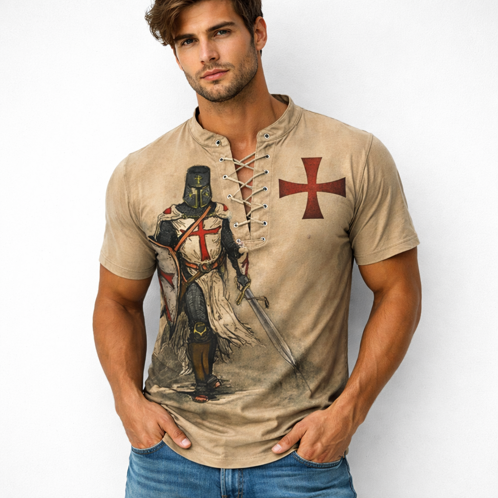 CAMISETA TEMPLARIA VINTAGE 3D
