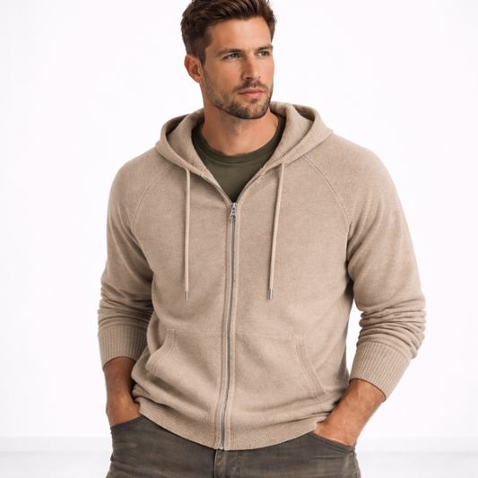 HUGO | CHALECO DE CACHEMIRA CON CAPUCHA