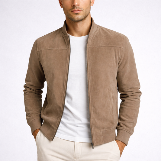 KARLO | CHAQUETA DE ANTE PARA HOMBRE