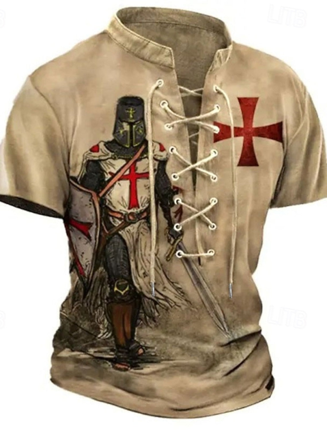 CAMISETA TEMPLARIA VINTAGE 3D