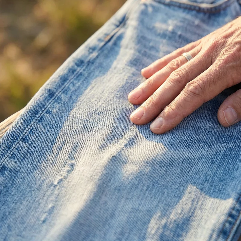 PANTALONES VAQUEROS DE PIERNA RECTA CORTOS ESTILO RETRO